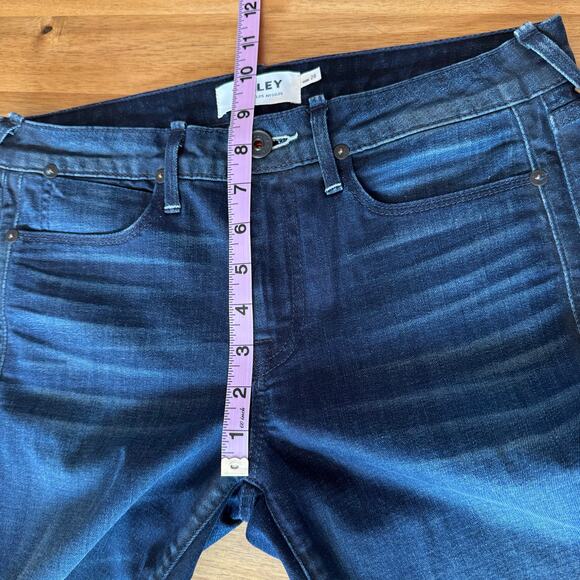 Talley Myles Jeans Mid Rise Skinny Dark Wash Faded Designer Denim Size 28 NY LA - Picture 11 of 15